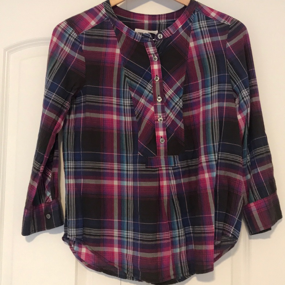 Madewell Plaid Top